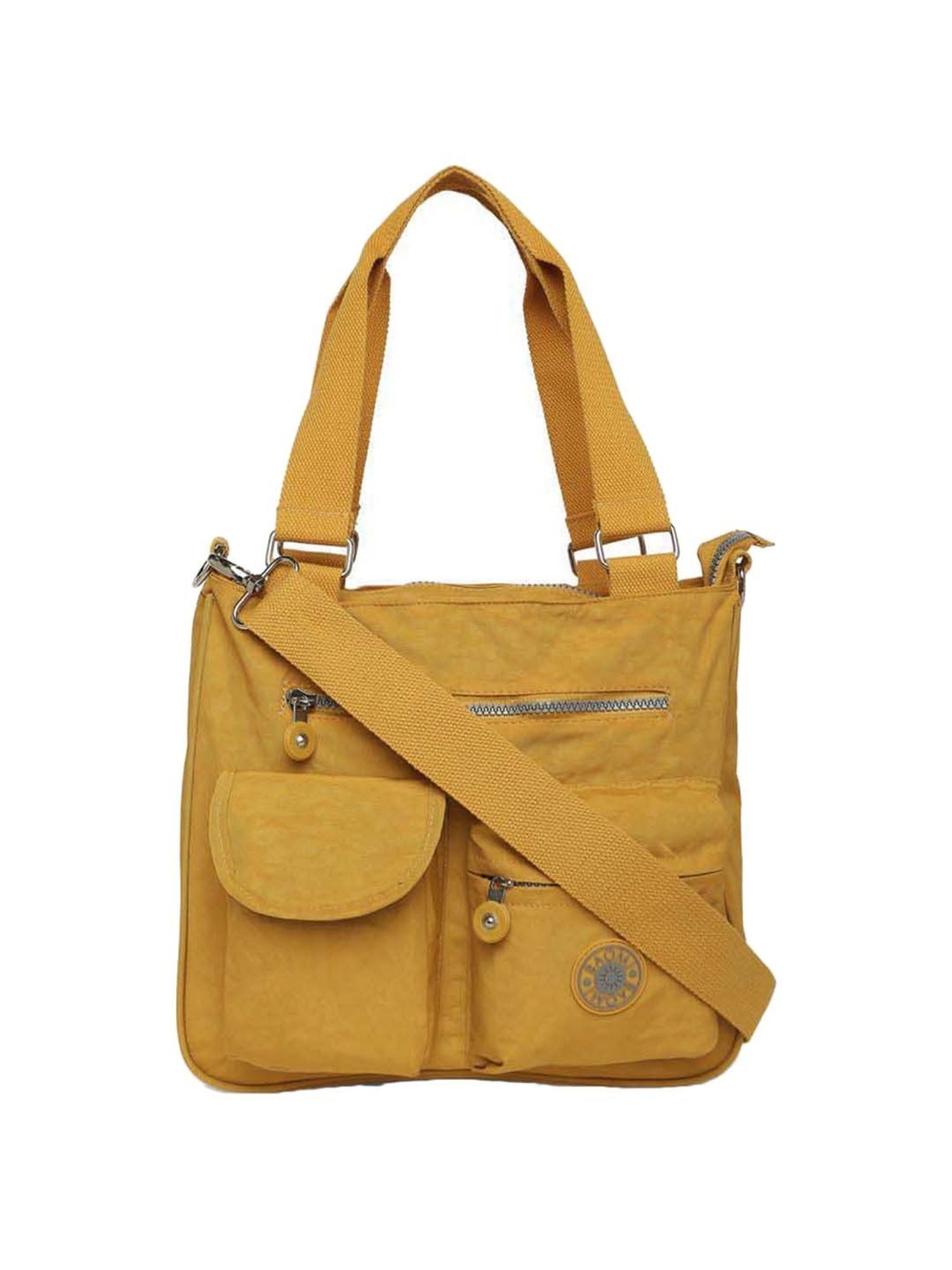 Baomi Yellow Solid Medium Shoulder Bag