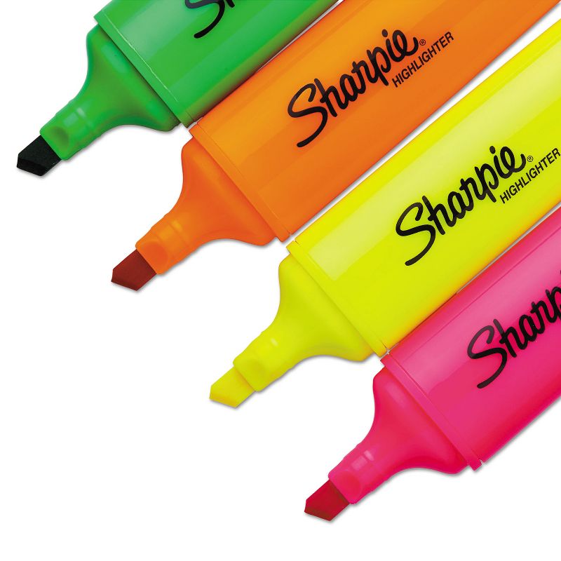 Sharpie Blade Tip Highlighter Assorted 4/Pack 1825633