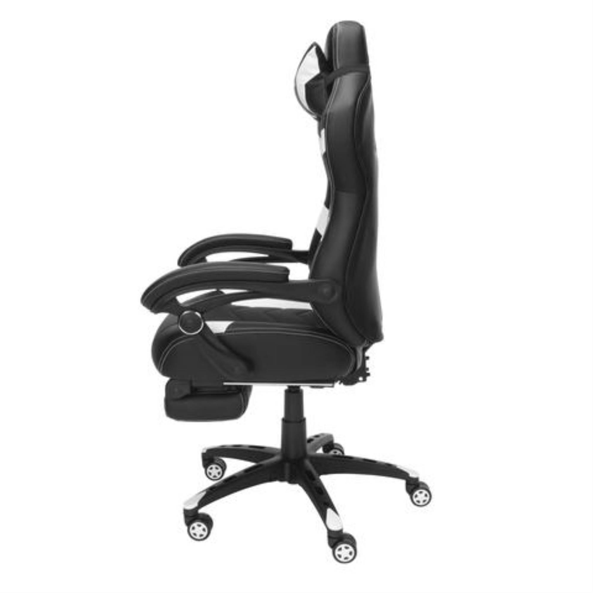 RESPAWN 110 Pro Racing Style Gaming Chair, Reclining Ergonomic Chair with Built-in Footrest, in Black (RSP-110V2-BLK)