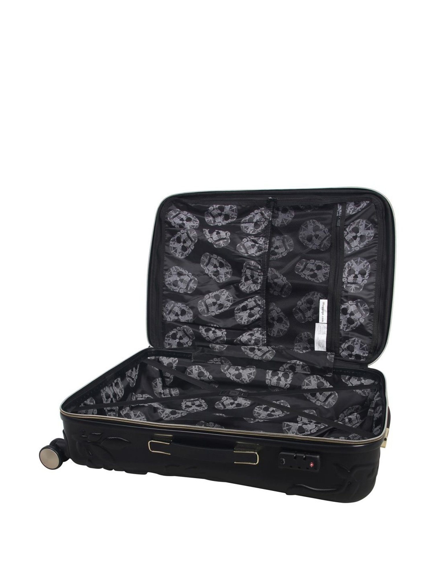 it luggage Skull Black Set of 3-28, 24 & 20 inches Expandable Hardsided Luggage Trolley with TSA