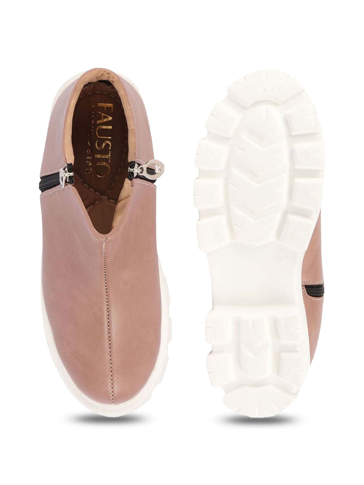 Fausto Women's Peach Casual Boots