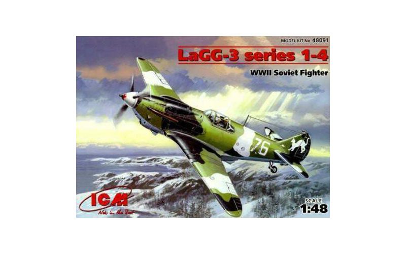 ICM Models 48091 LaGG-3 Series 1-4 Aircraft 1/48 Scale Model Kit