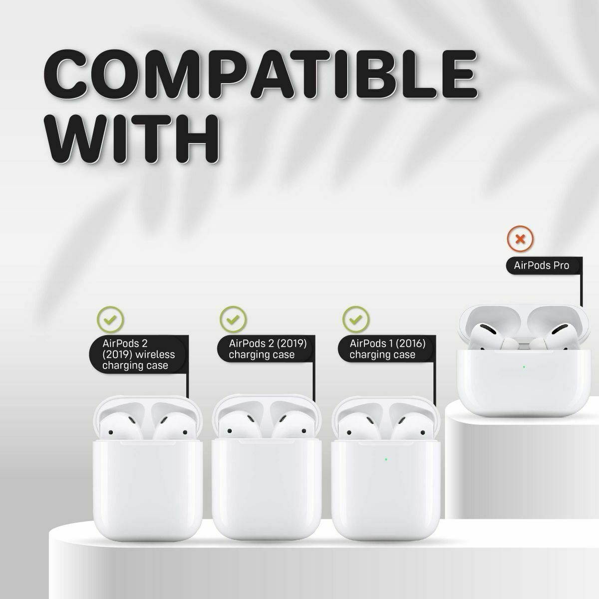 For AirPods 1  2 Liquid Silicone Case Protective Soft Skin Cover Midnight Green