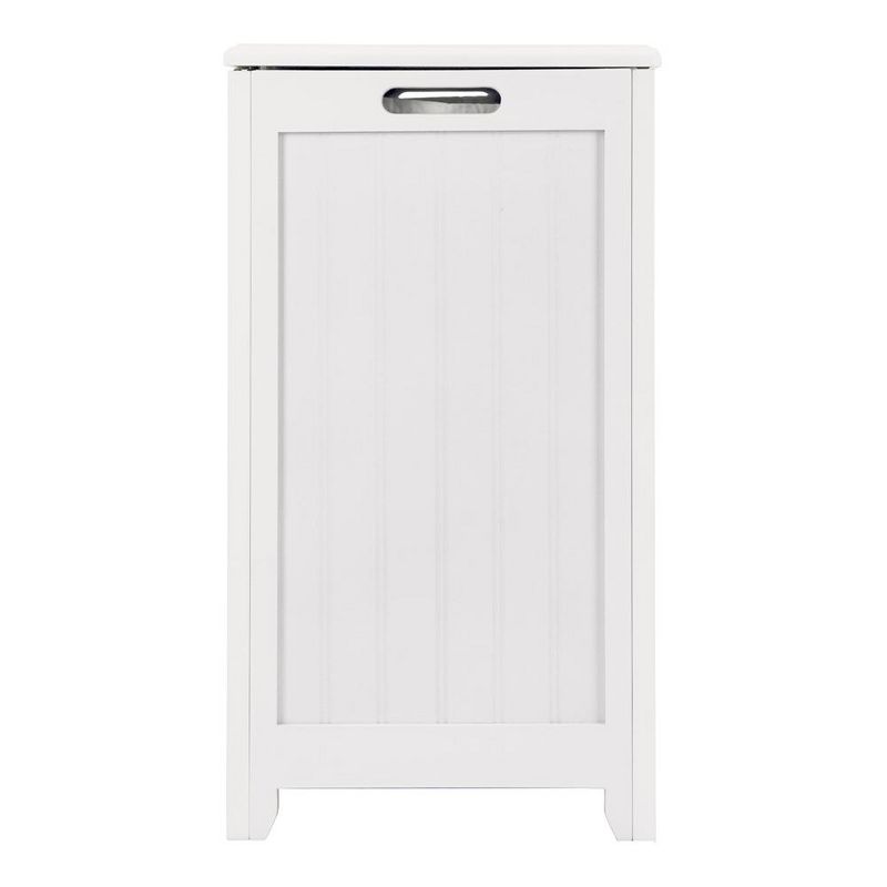 Oceanstar Rectangular Laundry Wood Hamper with Interior Bag