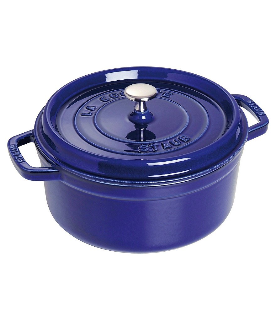 Staub Cast-Iron 5.5 QT Round Cocotte