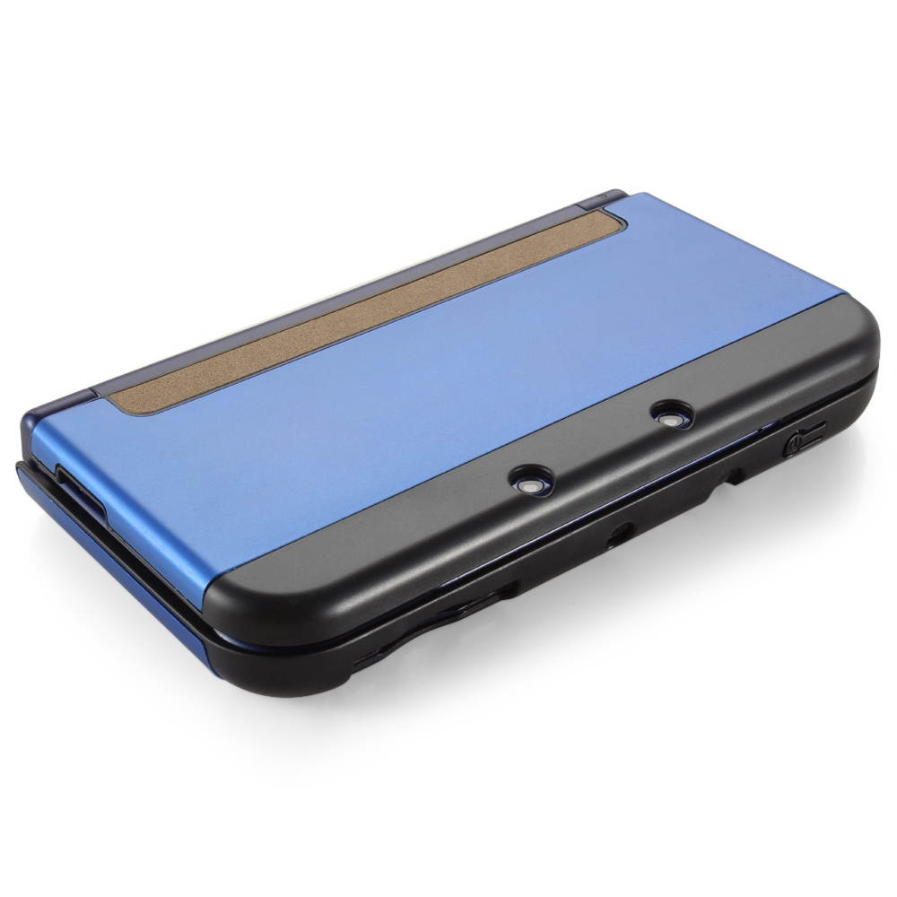 Plastic + Aluminium Full Body Protective Snap-on Hard Shell Skin Case Cover Navy Blue for New Nintendo 3DS LL XL 2015