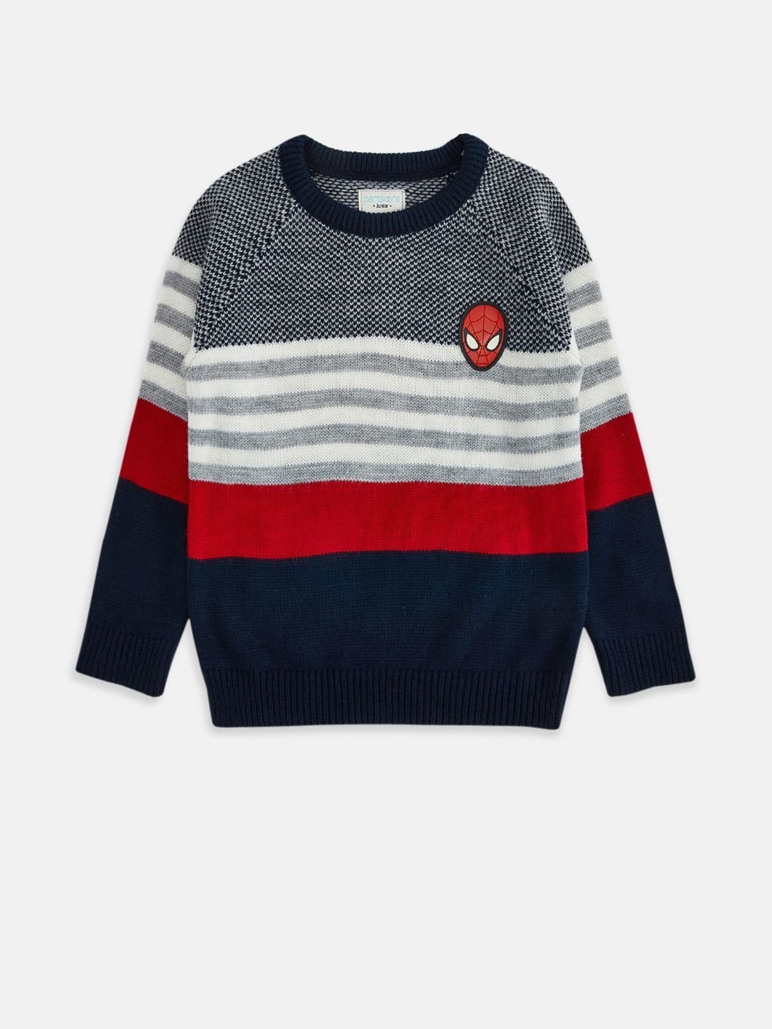 Pantaloons Junior Multicolor Striped Full Sleeves Sweater