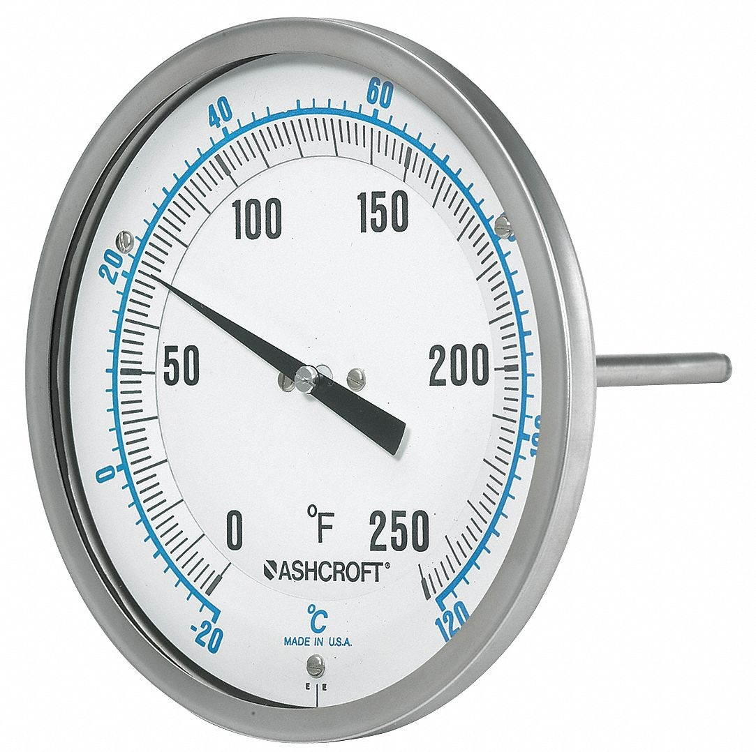 ASHCROFT 50EI60R Dial Thermometer,1 Percent Acc