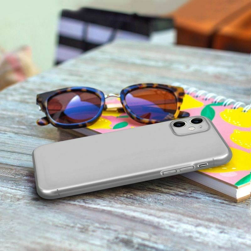 Translucent Matte Smooth Touch Soft Case Cover For iPhone 11 6.1", White