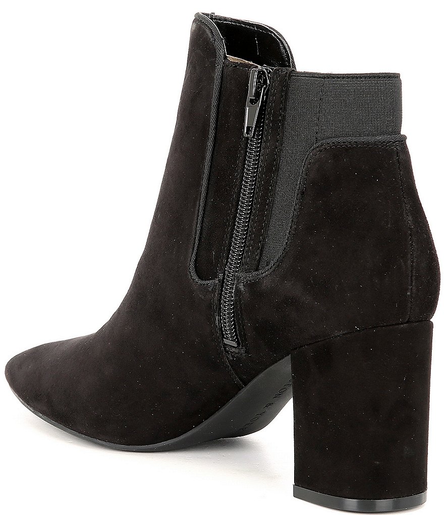 Preston & York Aggie Suede Block Heel Chelsea Booties