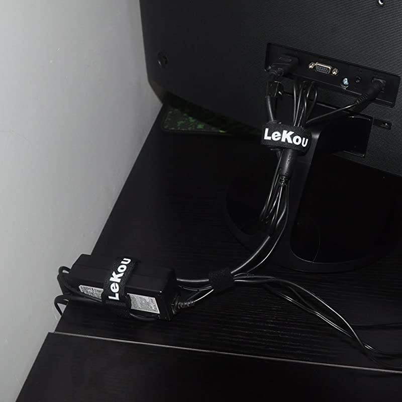 Hook and Loop Straps  Multipurpose Fastening Cable Strap Reusable Securing Strap with 5 Rows Welding Lines1x 1812 Pack Black