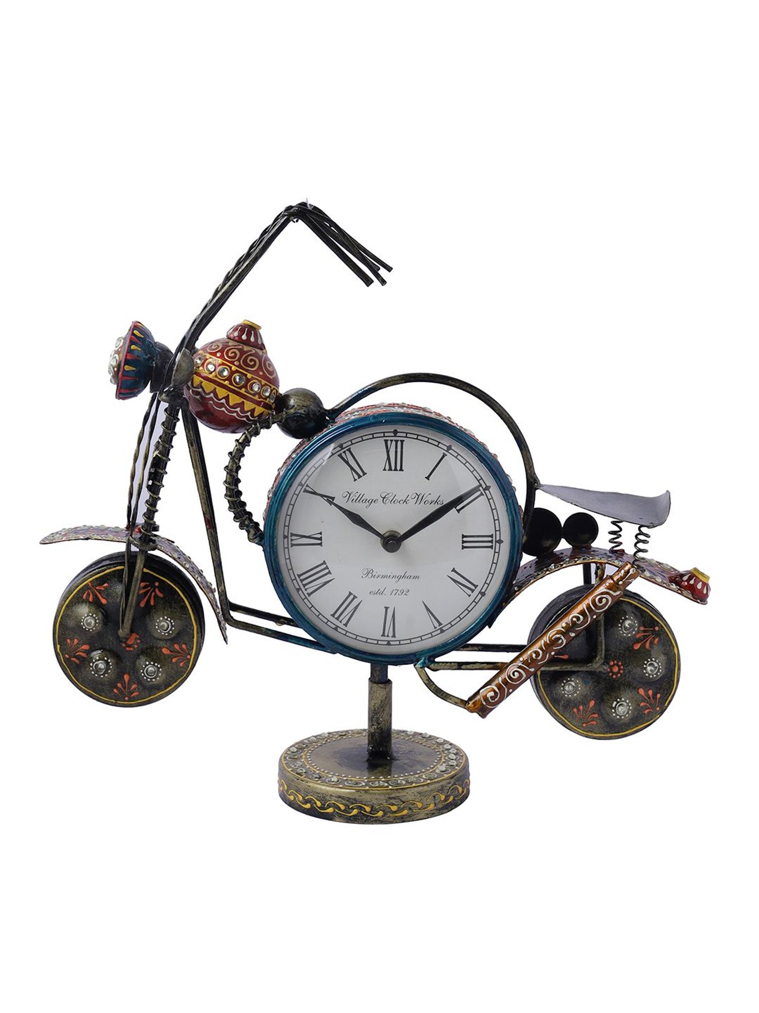 Aapno Rajasthan Red Bike Watch Showpiece