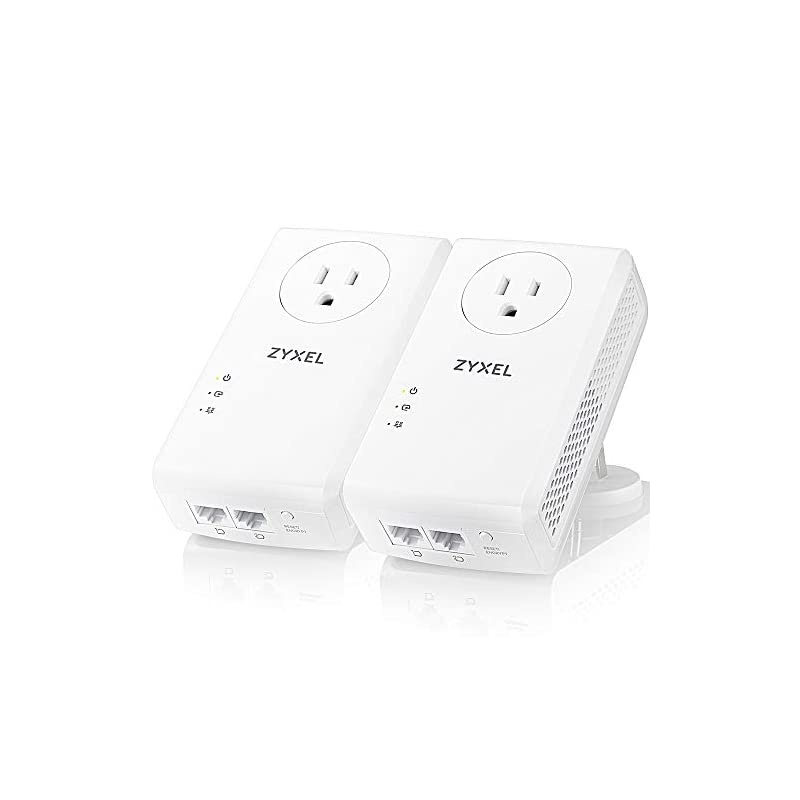 Pass-Thru Ethernet Adapter AV2000 Powerline 2-port Gigabit 2-Pack [PLA5456KIT]