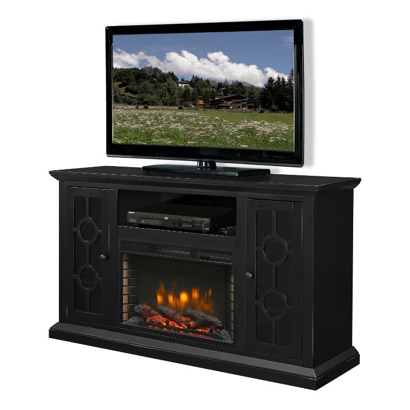 Ashby 58" Media Electric Fireplace Aged Black - Muskoka
