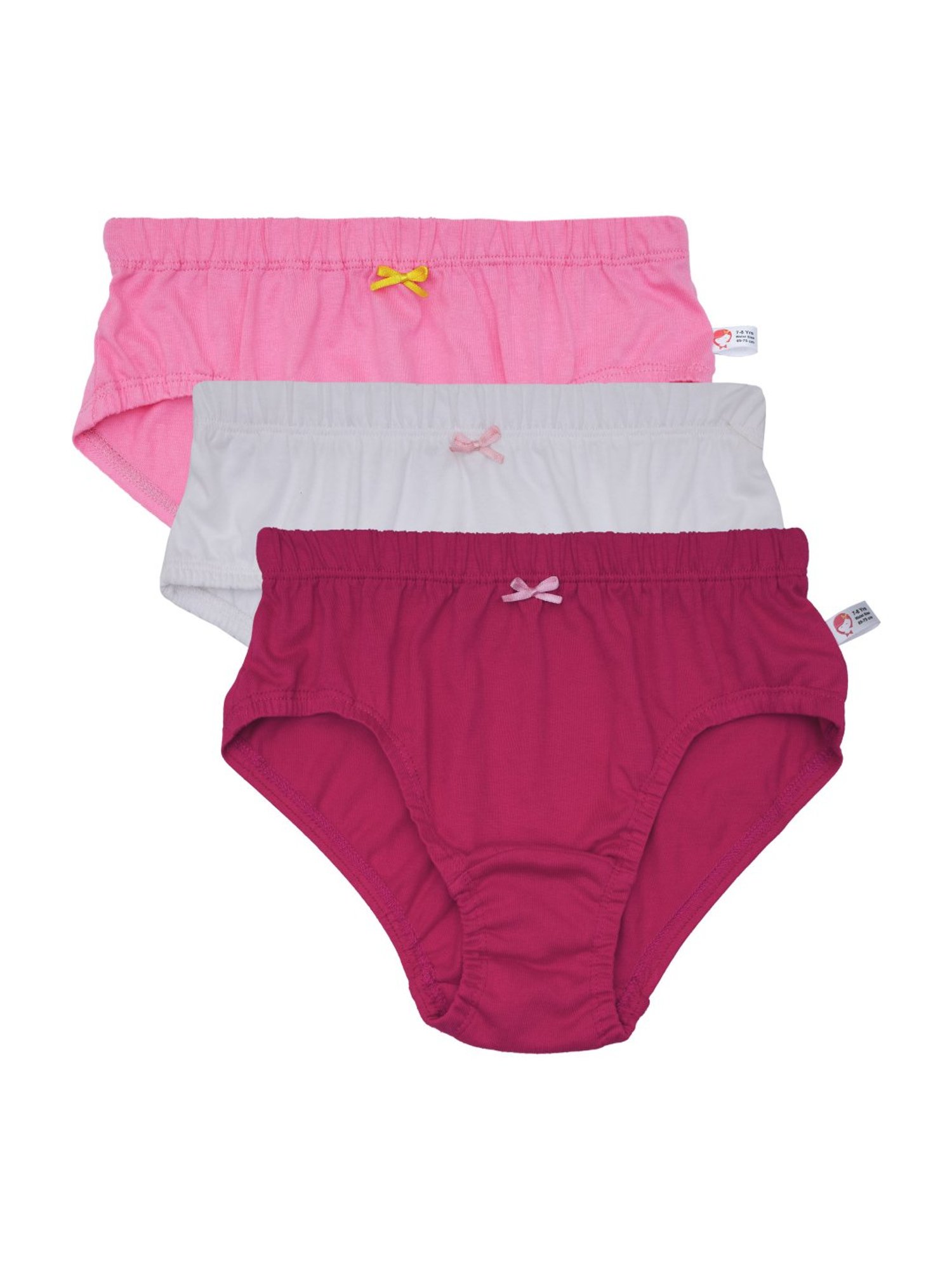 D'chica Kids Multicolor Cotton Panties - Pack of 3