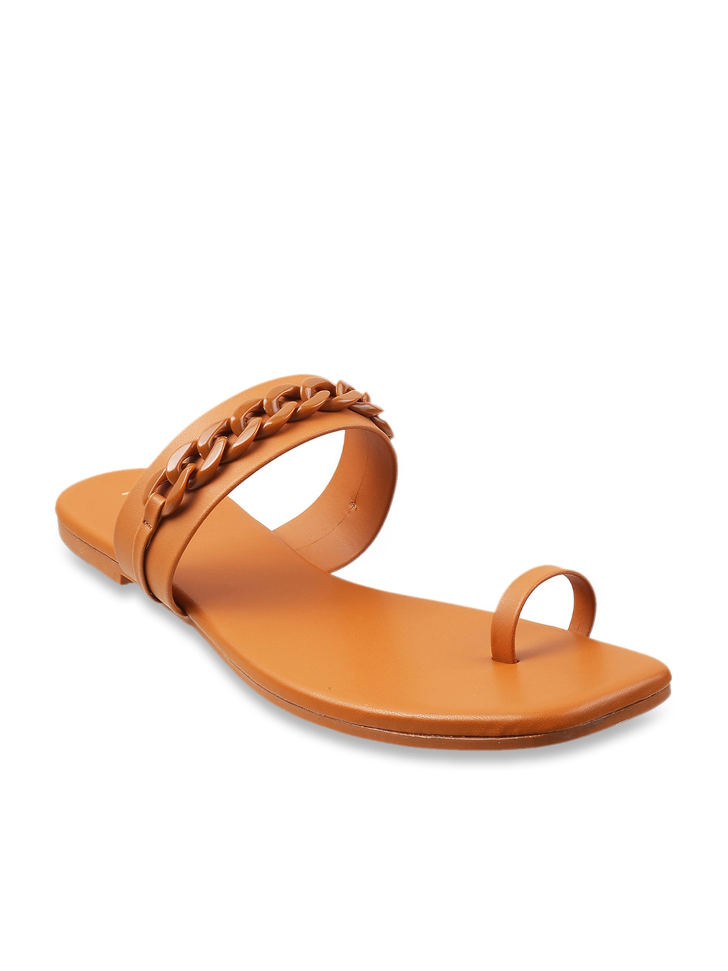 Metro Women's Tan Toe Ring Sandals