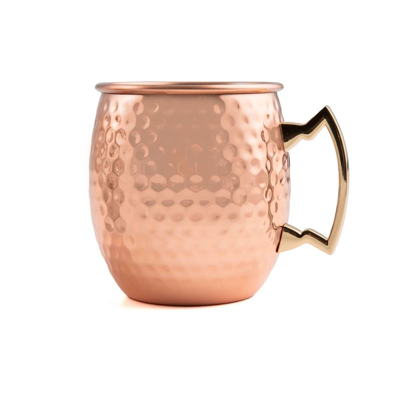 Cambridge Silversmiths 19.5oz 4pk Copper Hammered Moscow Mule Mugs