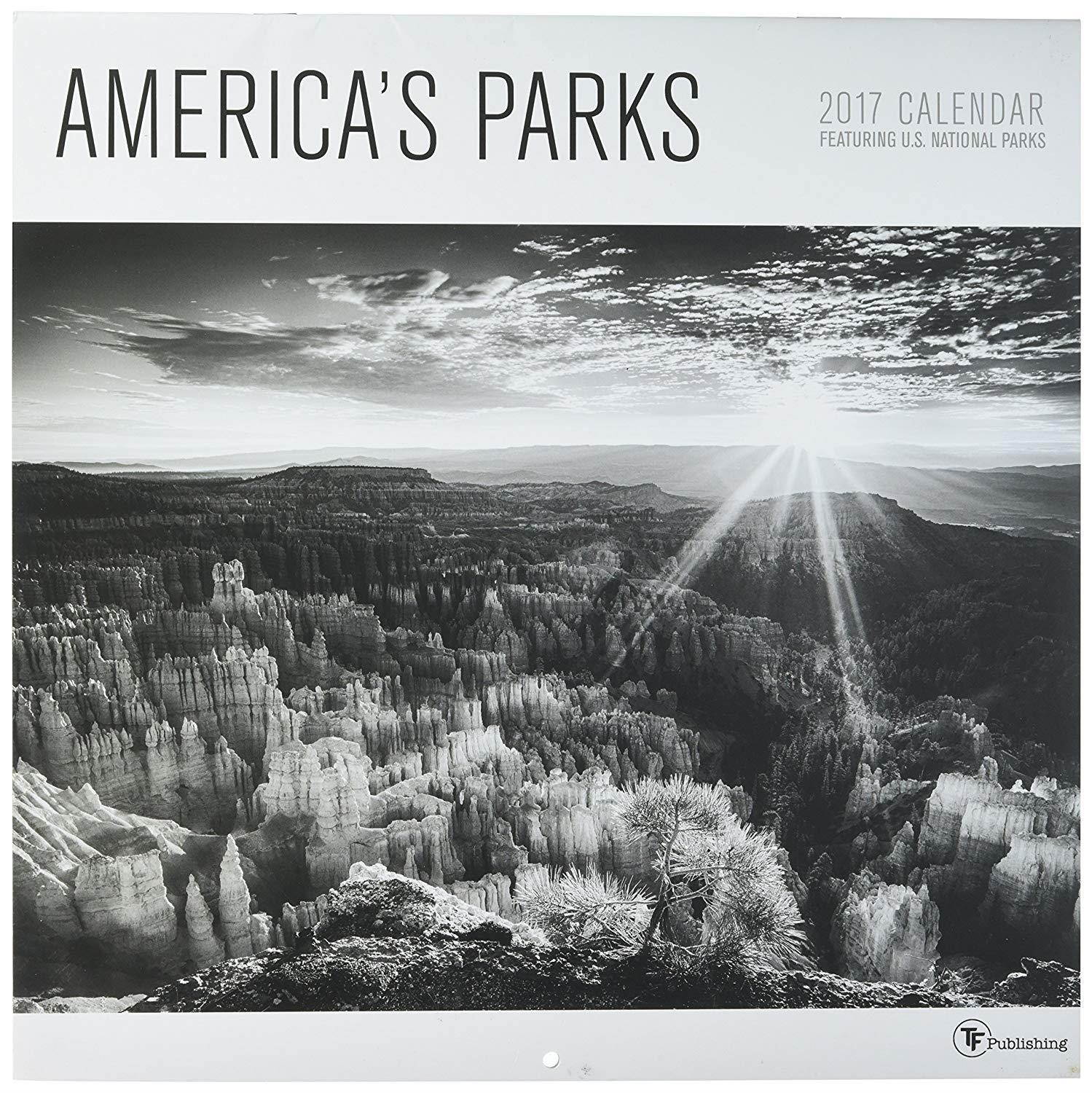 TF Publishing 2017 Americas Parks Wall Calendar (17-1094)