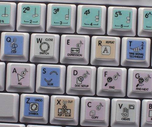 SIBELIUS GALAXY SERIES NEW KEYBOARD LABELS SHORTCUTS 12x12 SIZE