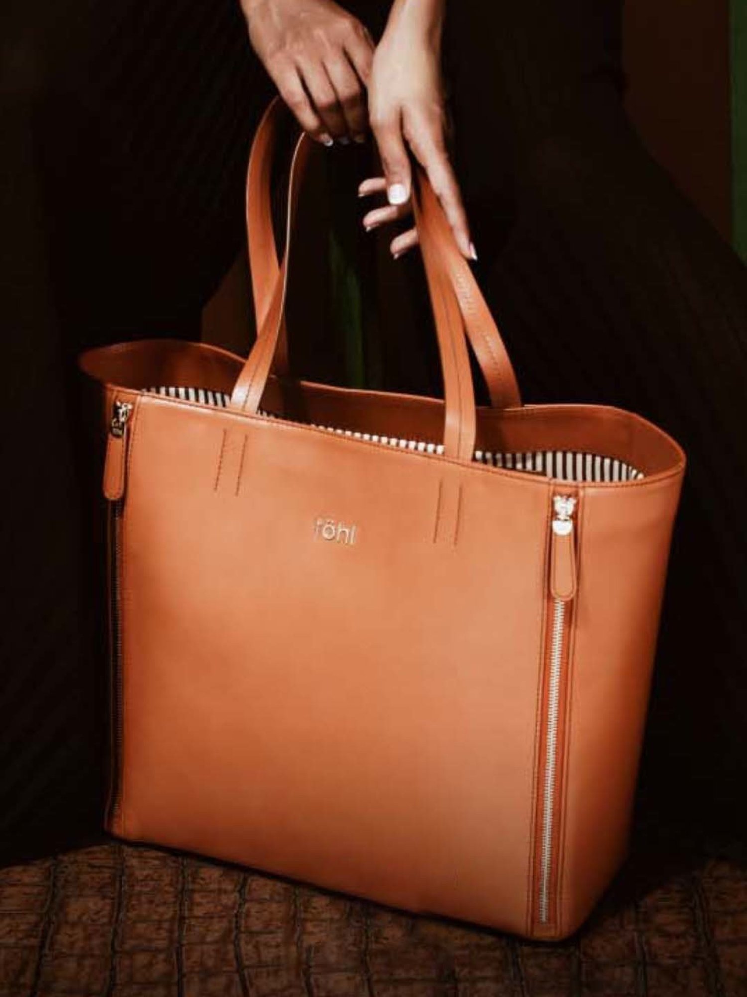 Tohl Rp1 Rivington Tan Solid Leather Tote