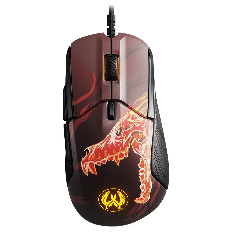 SteelSeries Rival 310 CS:GO Howl Edition Gaming Mouse - 12,000 CPI TrueMove3 Optical Sensor - Split-Trigger Buttons - RGB Lighting