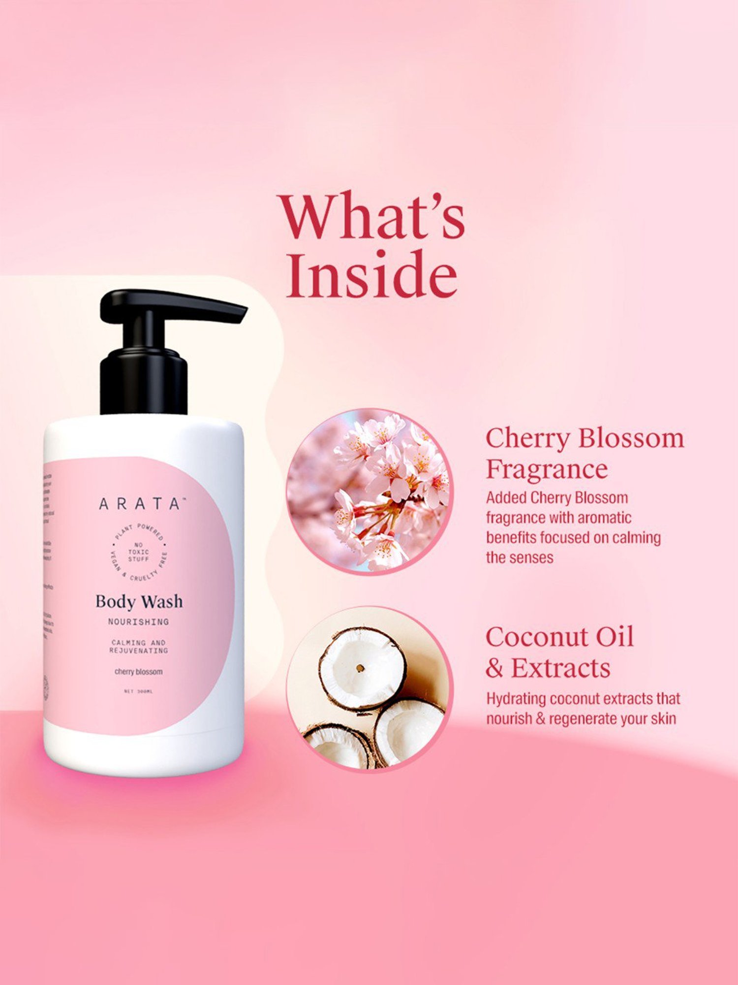 Arata Cherry Blossom Nourishing Body Wash - 300 ml
