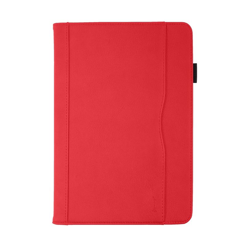 Insten - Compatible With iPad Pro 11" 2018 / Compatible With iPad Air 4 2020 Leather Case Cover with Auto Wake/Sleep & Pen Holder, Red