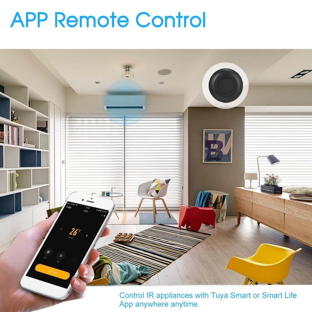 SANT-IR-OI  is a universal remote, which can turn all IR remote controllers into one with Tuya Smart/SmartLife APP on your smartphone or tablet to integrate control of home entertainment and home auto