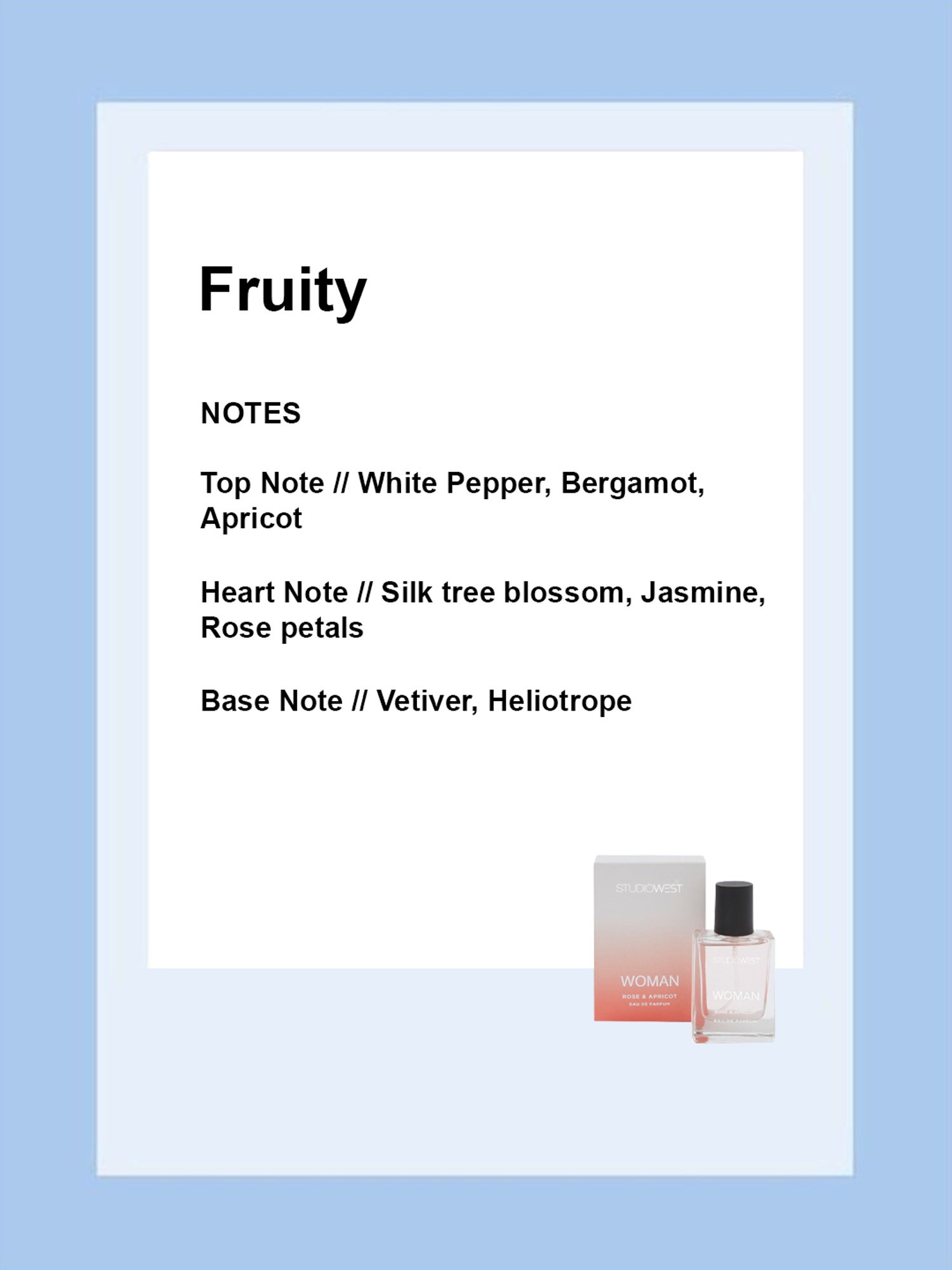 Studiowest Rose & Apricot Eau de Parfum for Women - 30 ml
