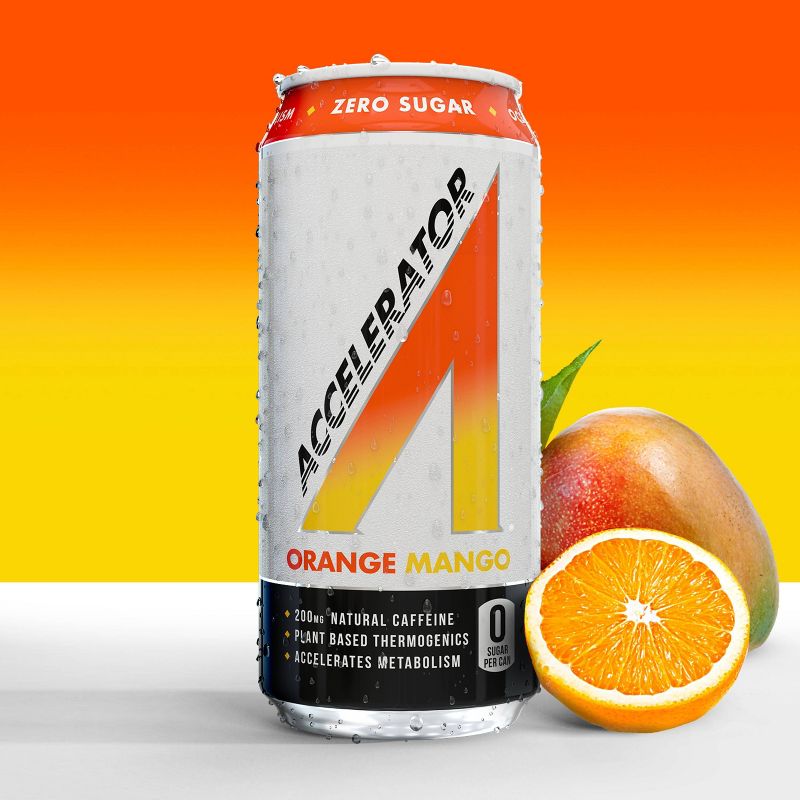 Adrenaline Shoc Accelerator Orange Mango Energy Drink - 16 fl oz Can