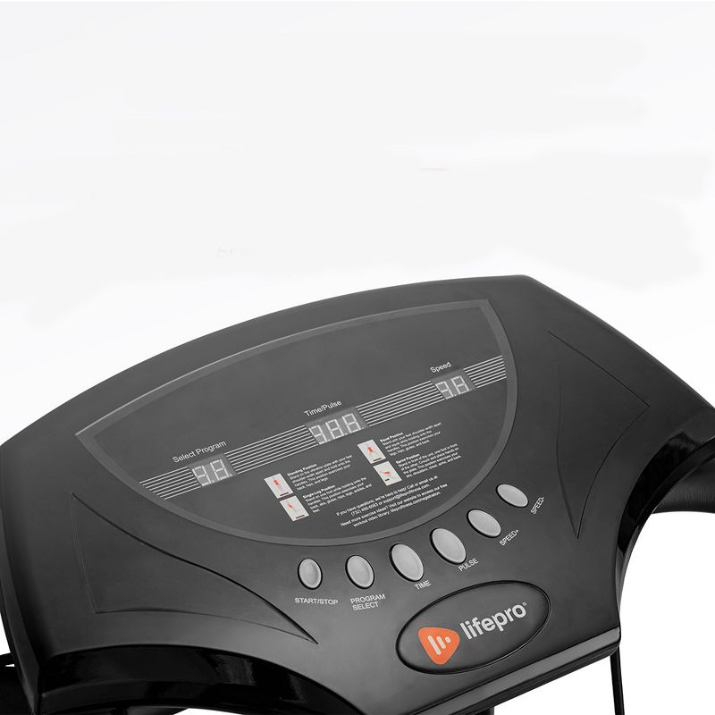 Lifepro Portable Home Body Weight Training Fitness Exercise Workout Rhythm Vibration Plate Platform Equipment Machine Set w/ Resistance Bands