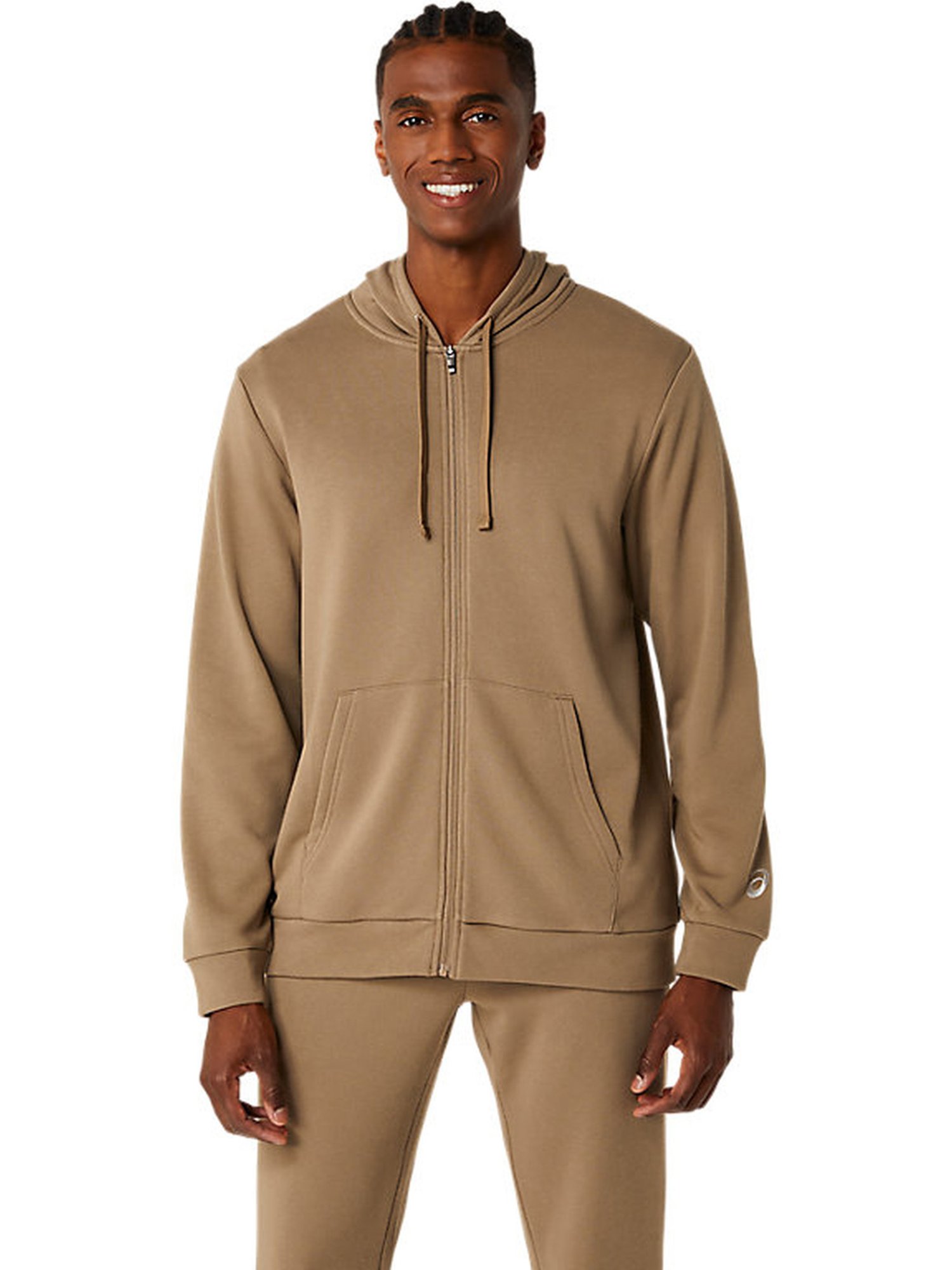 Asics Brown Regular Fit Sports Hoodie