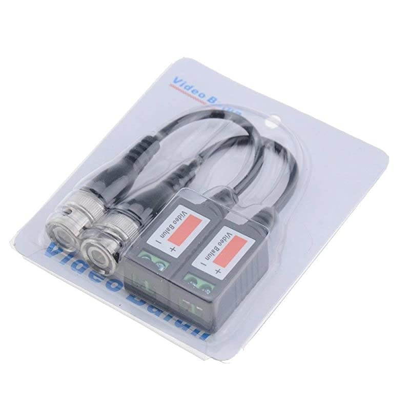 Balun Connectors Passive 8 Pairs Cat5 HD Mini CCTV BNC Balun Transceiver Cable for BNC Male Cable via CAT55E6 Twisted Pair Transmitter CCTV Security Camera System