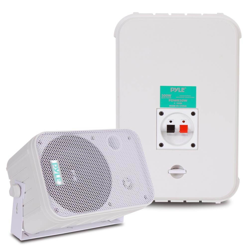 Pyle Home PDWR50W 6.5 Inch 500W Indoor/Outdoor Waterproof Deck Speakers (4 Pack)