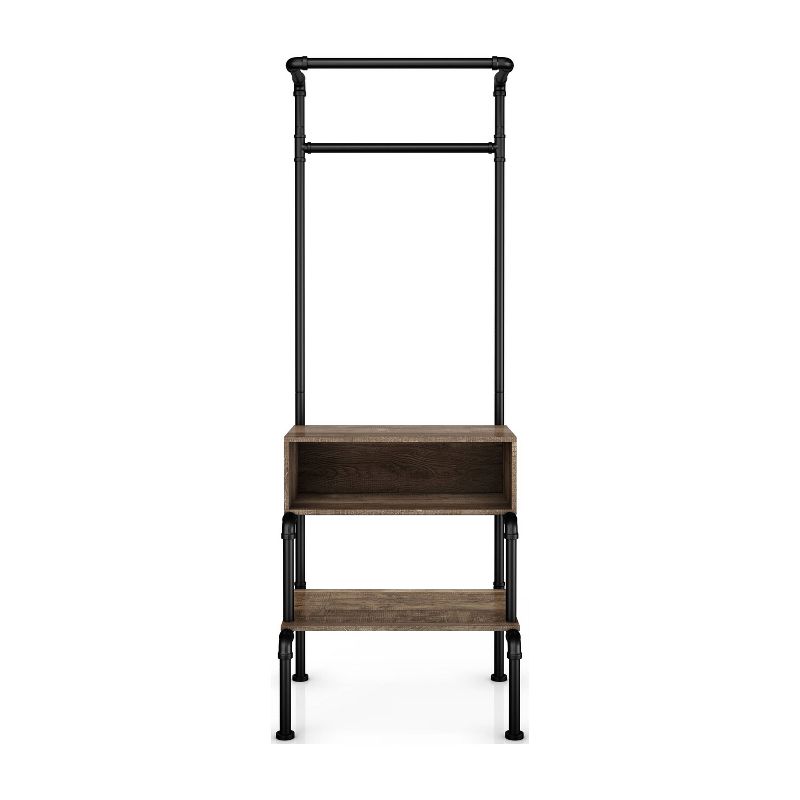 Quatro Umbrella Stand & Coat Rack Steel - Adesso