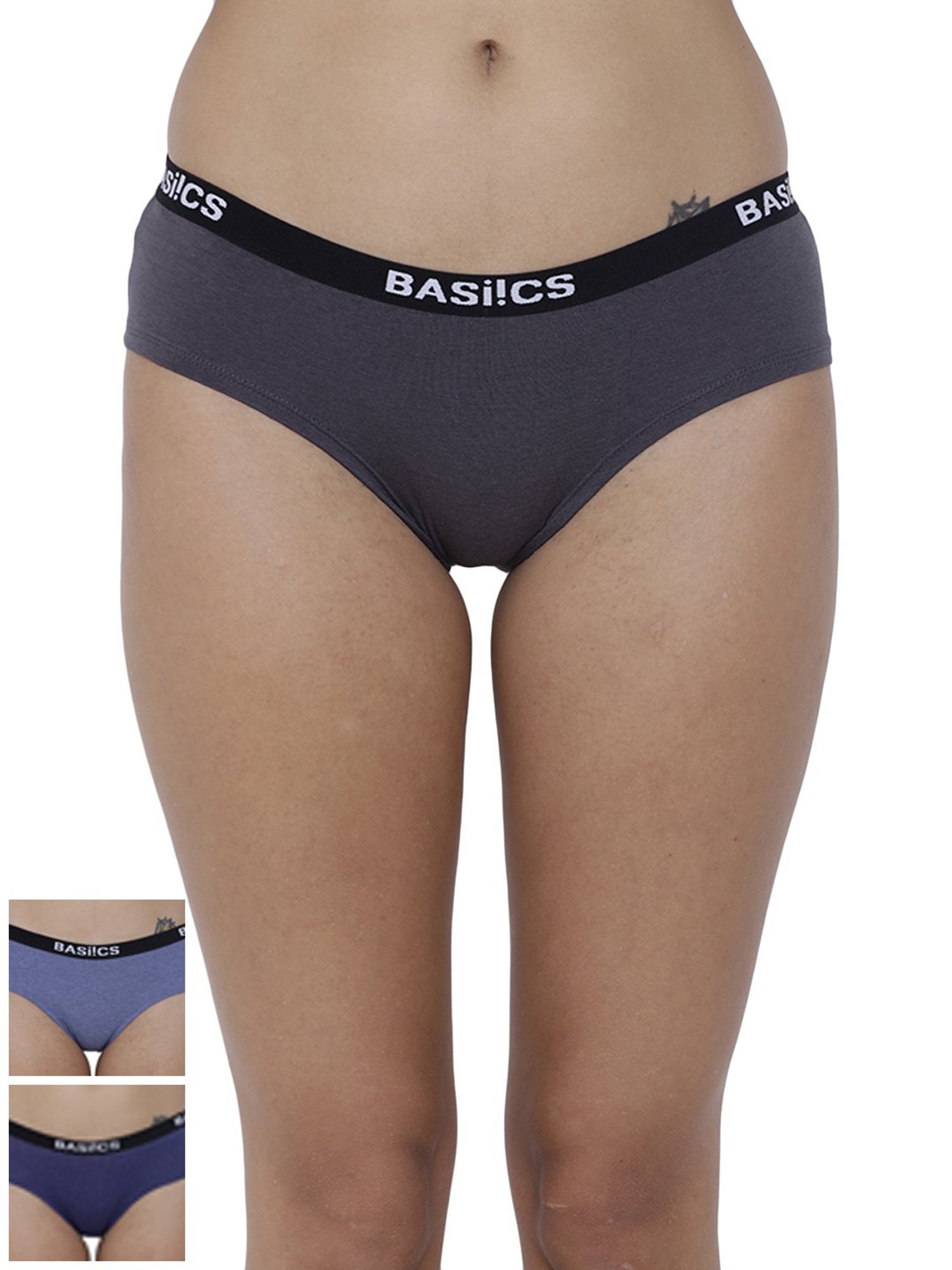 BASIICS by La Intimo Multicolor Bikini Panty ( Pack Of 3 )
