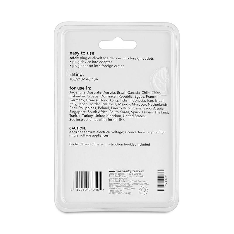 Travel Smart by Conair All-in-One Adapter