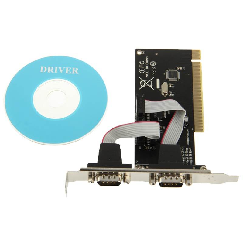 PCI to Serial 2-port Host Controller Card(Black)