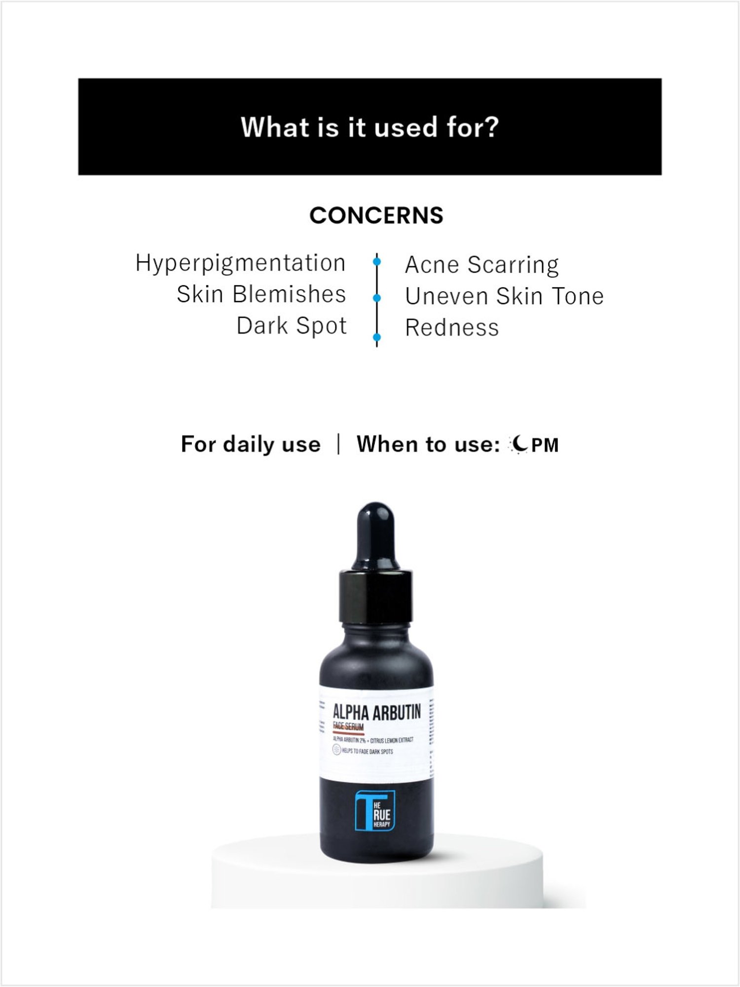 The True Therapy Alpha Arbutin 2% Face Serum - 30 ml