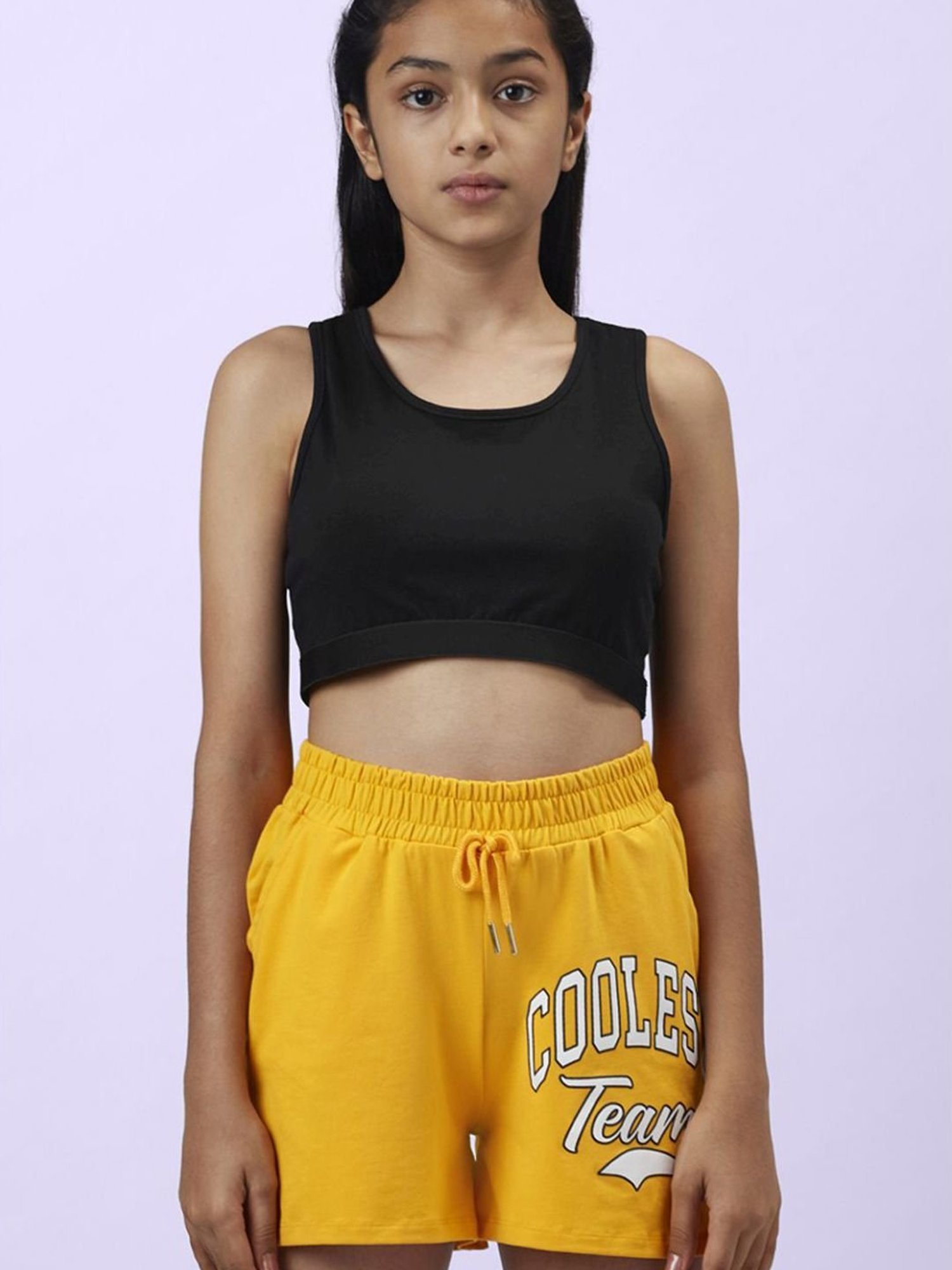 Mothercare Kids White & Yellow Cotton Printed Top Set