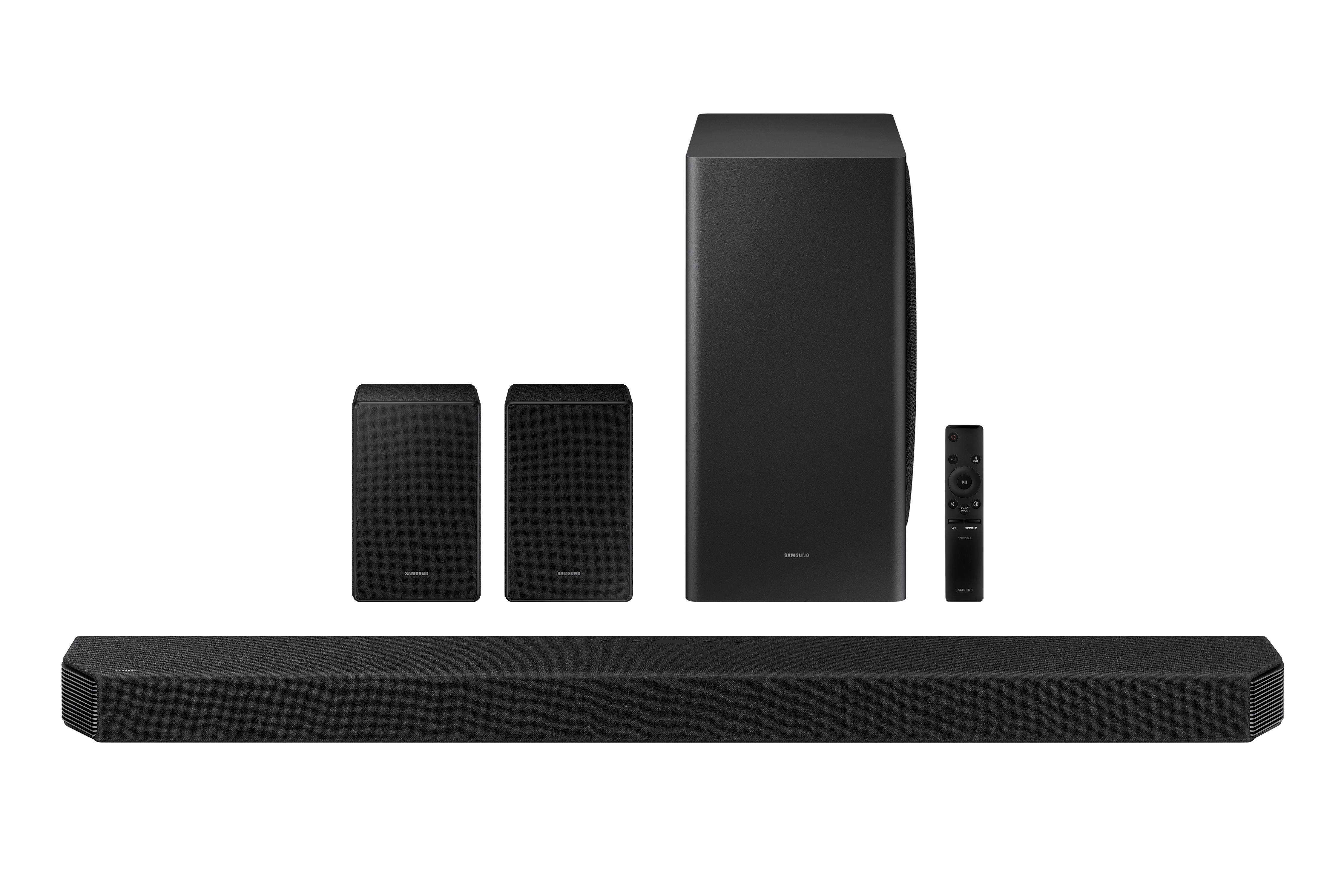 Samsung HW-Q950A 11.1.4 Channel Dolby Atmos Soundbar and Subwoofer with an Additional 1 Year Coverage by Epic Protect (2021)