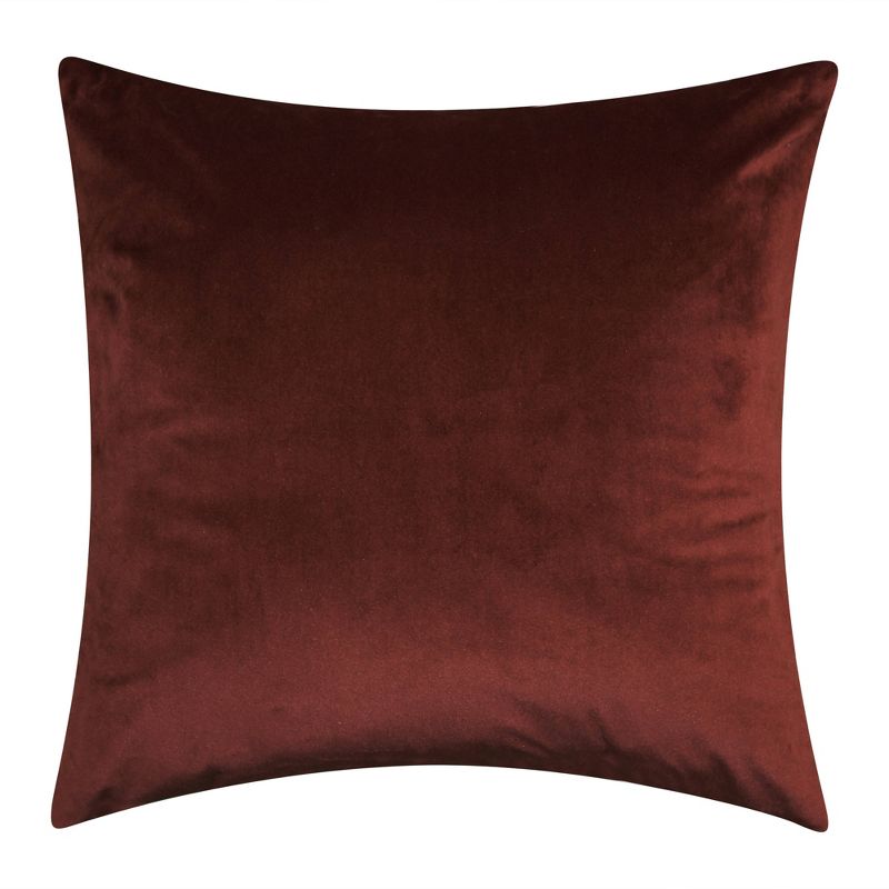 Jazzy Stripes Satin Square Throw Pillow Dark Red - Edie @ Home