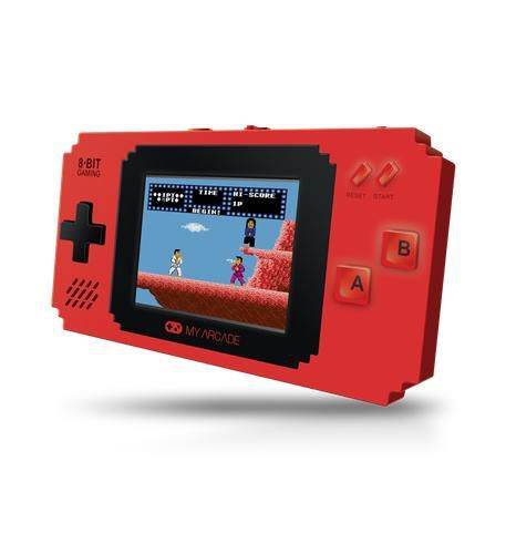 MY ARCADE Pixel Player Portable Handheld 300 Built-in Video Games w/ Data East Hits: Bad Dudes, Joe & Mac, BurgerTime, Karate Champ, Heavy Barrel, and many more