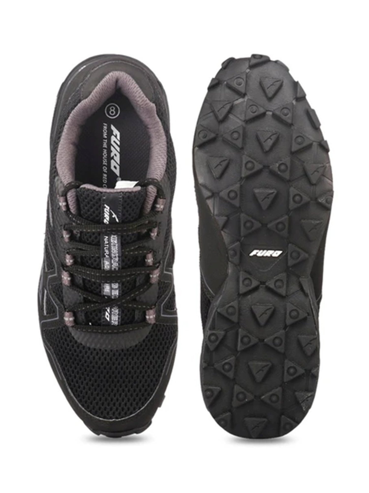 Furo by Red Chief Men's Black Outdoor Shoes