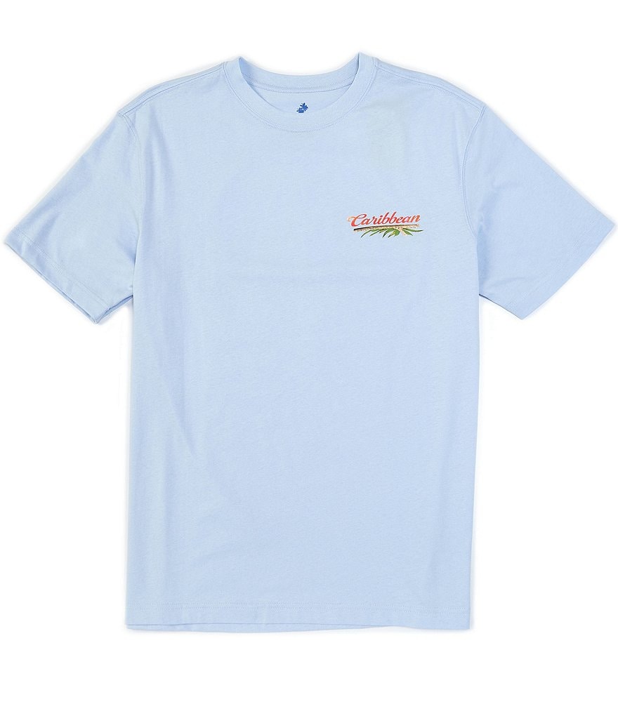 Caribbean Parrot Screen Print Short-Sleeve Tee