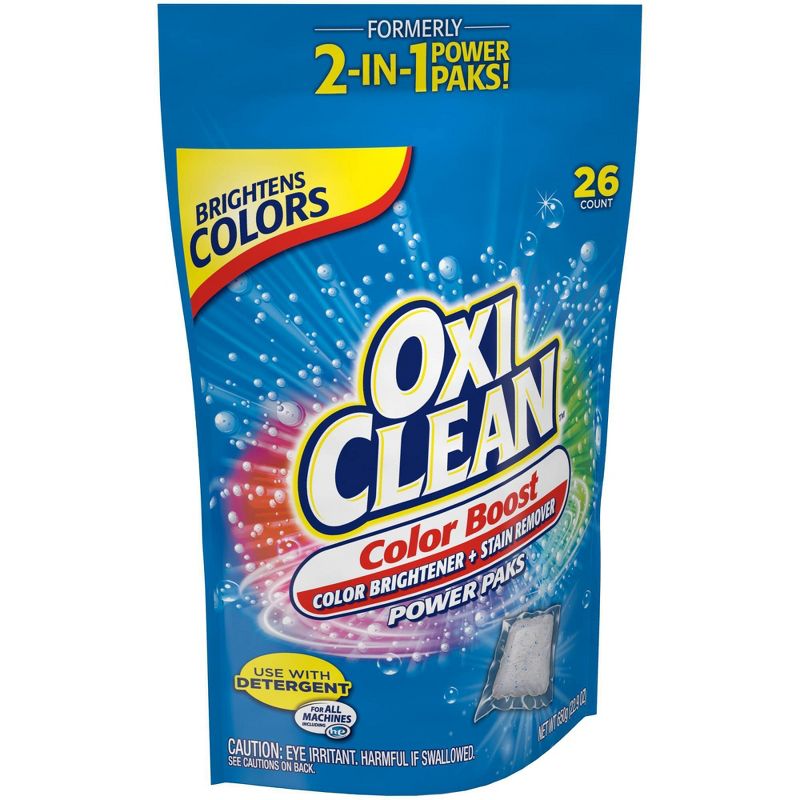 OxiClean Color Boost Color Brightener plus Stain Remover Power Packs - 26ct