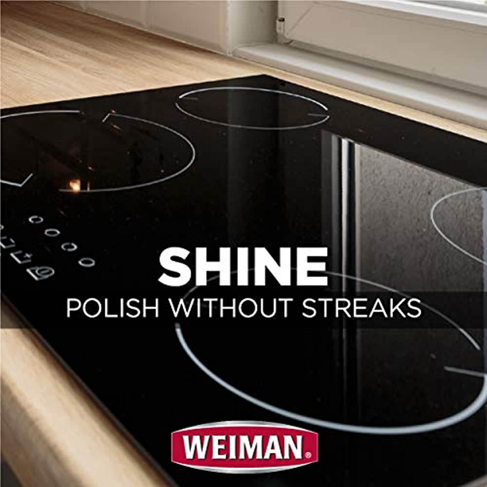 Weiman Glass Cooktop Heavy Duty Cleaner and Polish - 20 Ounce - Non-Abrasive No Scratch Induction Glass Ceramic Stove Top Cleaner and Polish