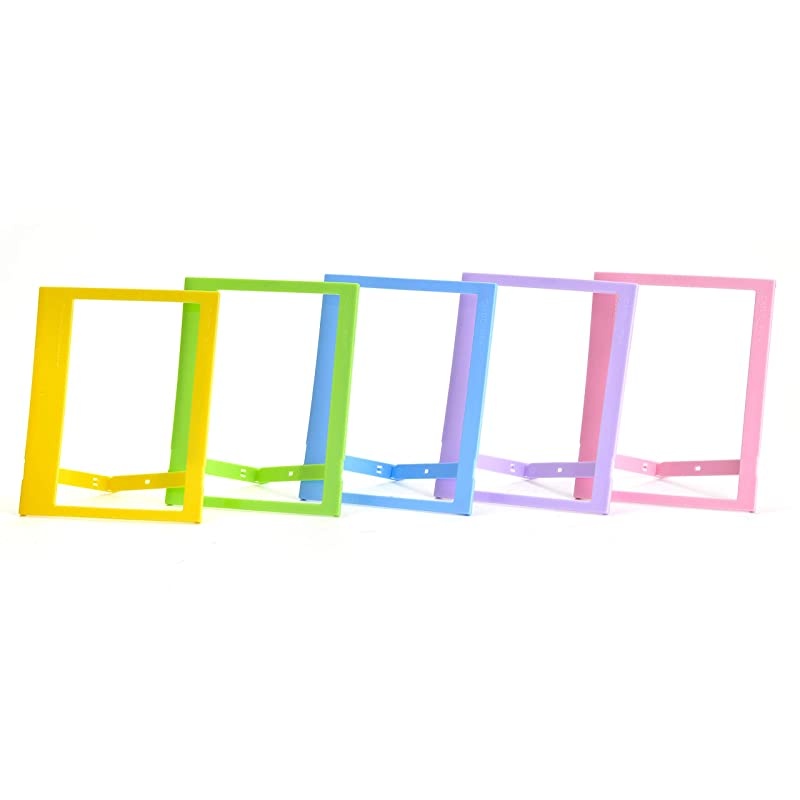 INSTAX Wide Instant Film + Plastic Photo Frames (Blue, Green, Pink, Yellow & Purple &ndash; Deluxe Bundle (100 Film)