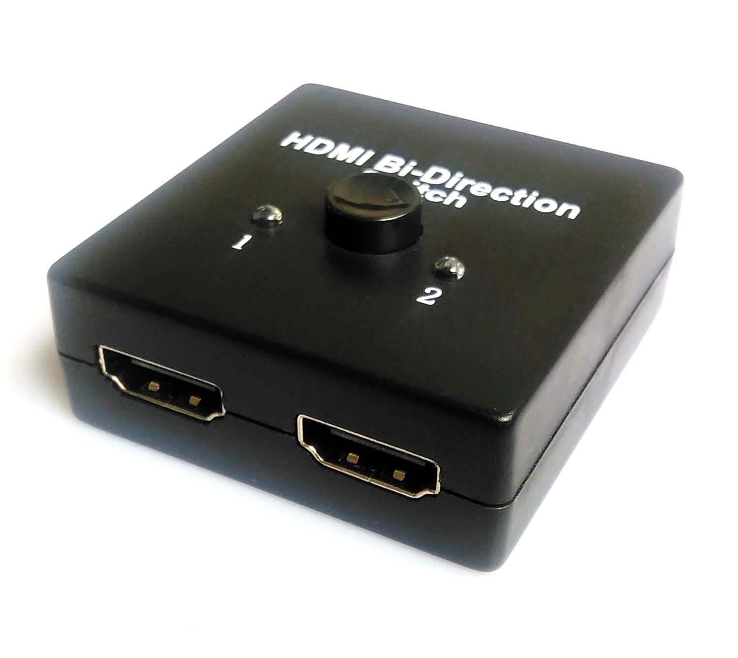 2 Ports HDMI 2.0 Bi-direction Manual Switch 2x1 HDMI Switcher or 1x2 HDMI Splitter