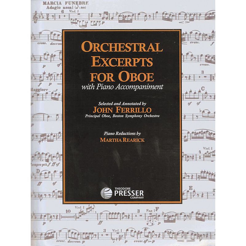 Carl Fischer Orchestral Excerpts For Oboe Book